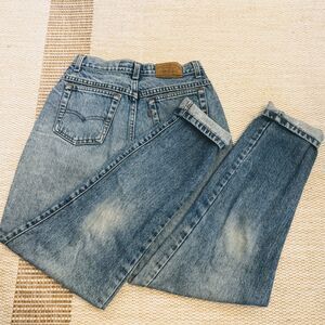 Vintage Levis Silver Tab Womens Jeans Made in USA Light Wash Baggy Size 10